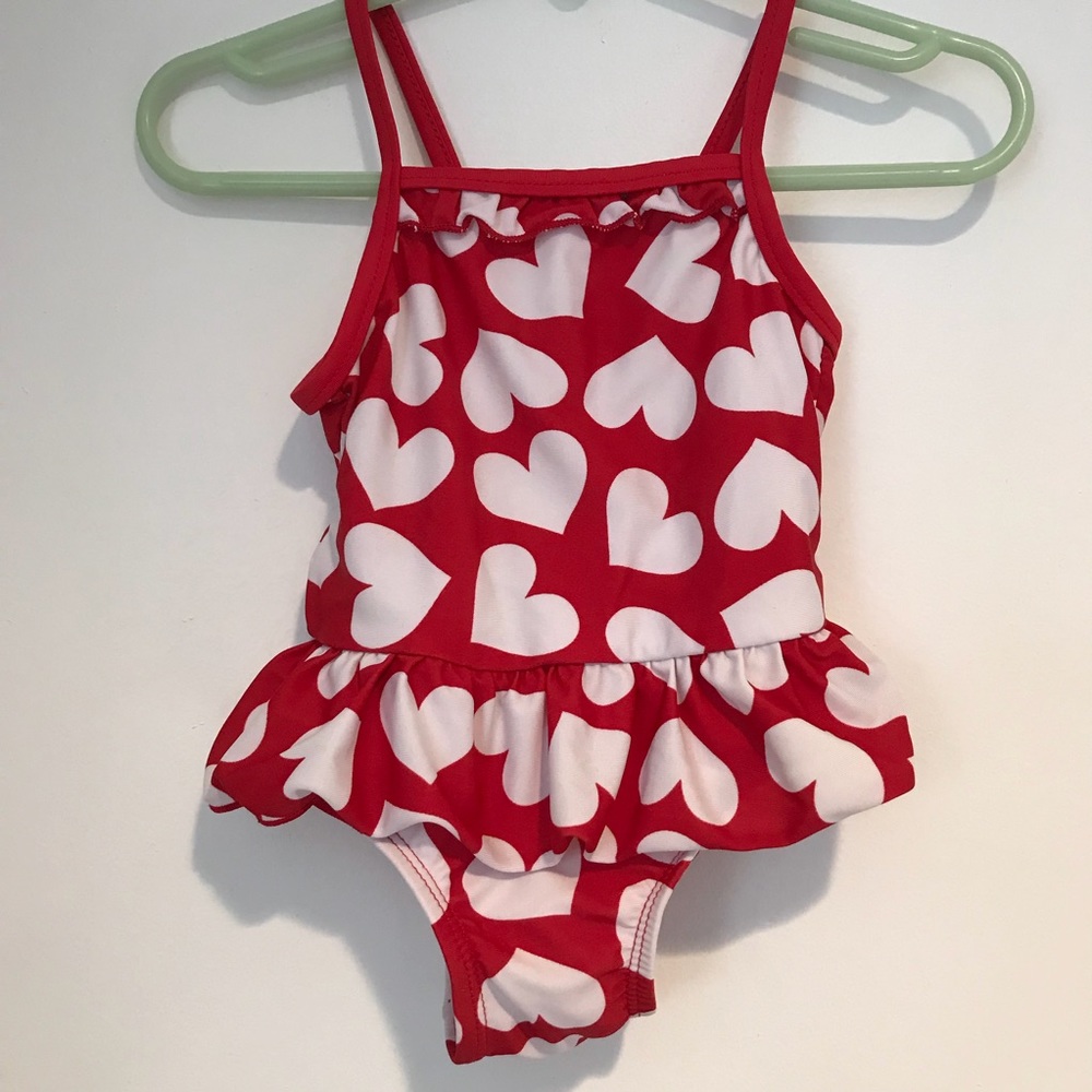 Summer Sale - Red Heart Bathing Suit